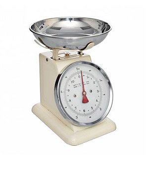 Retro Style Enamel Kitchen Scales