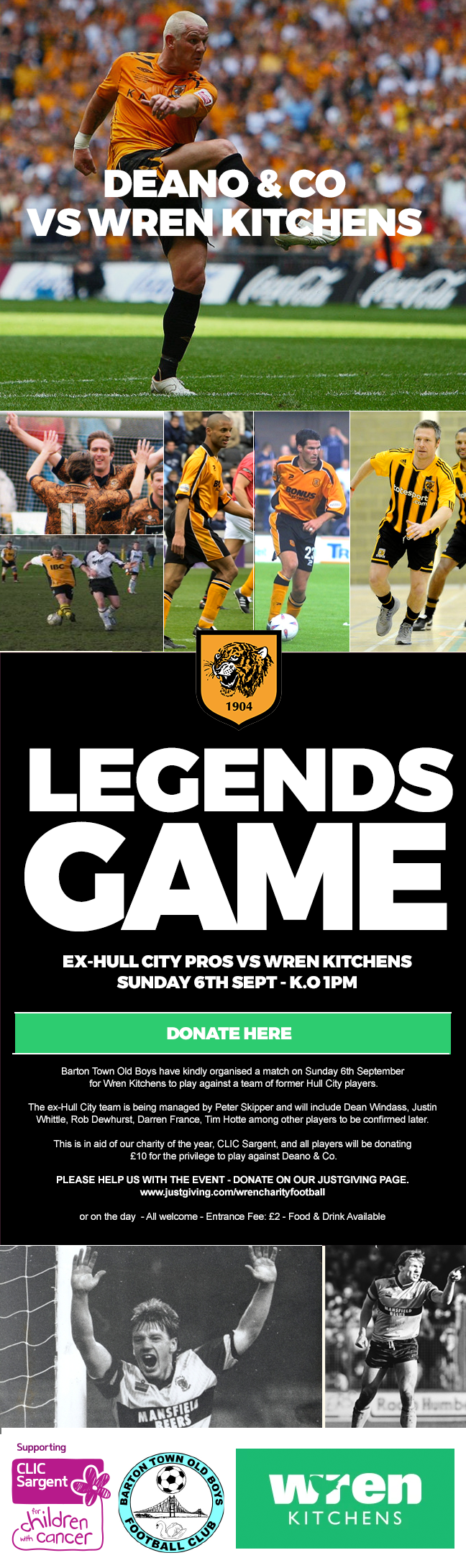 Wren Kitchens vs hull city ex-pros
